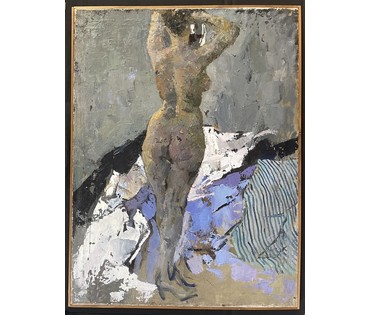 Данциг М.В "Обнажённая", 1956г. Холст, масло. Размер 89х67 см. № 3665 (артикул №3665) - фото №2