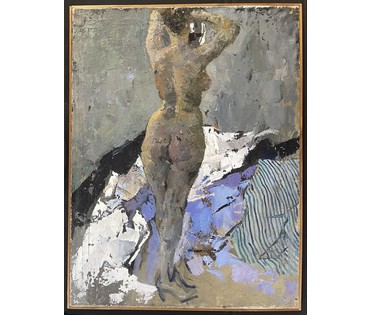 Данциг М.В "Обнажённая", 1956г. Холст, масло. Размер 89х67 см. № 3665 (артикул №3665) - фото №3