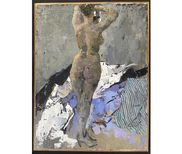 Данциг М.В "Обнажённая", 1956г. Холст, масло. Размер 89х67 см. № 3665 (артикул №3665) - фото №4