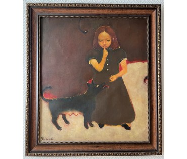 Римашевский С.В "Ночь", 1998г. Холст, масло.Размер 75х65 см. № 3973 (артикул №3973) - фото №2