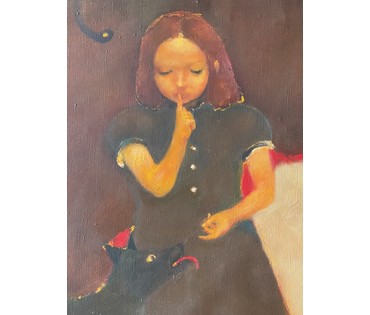 Римашевский С.В "Ночь", 1998г. Холст, масло.Размер 75х65 см. № 3973 (артикул №3973) - фото №3