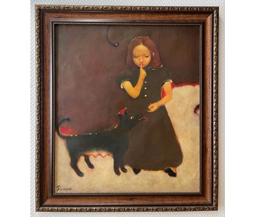 Римашевский С.В "Ночь", 1998г. Холст, масло.Размер 75х65 см. № 3973 (артикул №3973) - фото №4