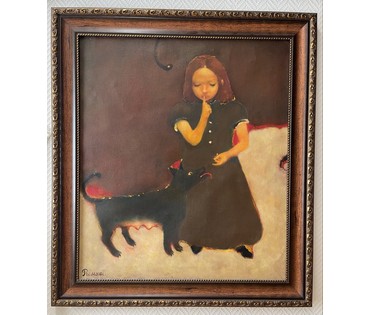 Римашевский С.В "Ночь", 1998г. Холст, масло.Размер 75х65 см. № 3973 (артикул №3973) - фото №5