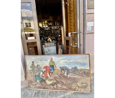 Довгялло М.Х. Холст, масло. Середина 20 века. Размер 150х85 см. № 3675 (артикул №3675) - фото №7