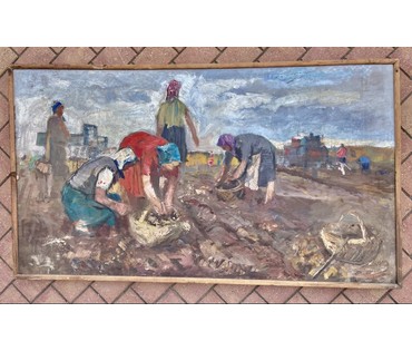 Довгялло М.Х. Холст, масло. Середина 20 века. Размер 150х85 см. № 3675 (артикул №3675) - фото №5