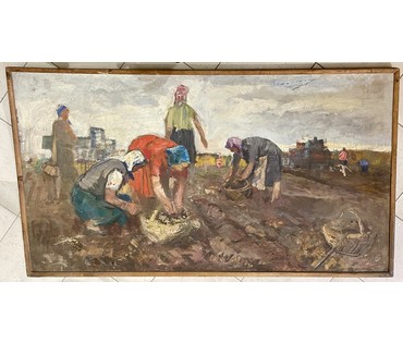 Довгялло М.Х. Холст, масло. Середина 20 века. Размер 150х85 см. № 3675 (артикул №3675) - фото №1