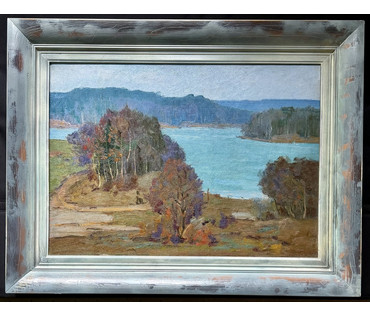 Маслеников П.В "Осень.Вяча",1979г. Холст, масло. Размер с рамой 68х87 см. № 3681 (артикул №3681) - фото №2