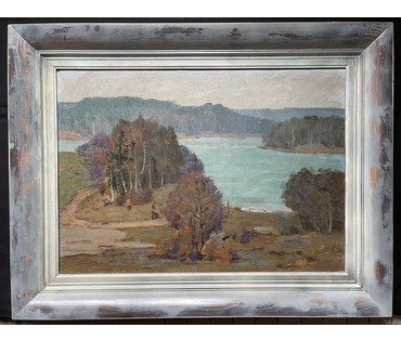 Маслеников П.В "Осень.Вяча",1979г. Холст, масло. Размер с рамой 68х87 см. № 3681 (артикул №3681) - фото №2