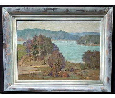 Маслеников П.В "Осень.Вяча",1979г. Холст, масло. Размер с рамой 68х87 см. № 3681 (артикул №3681) - фото №3