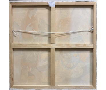 Ржеусский А(Ржеутский А) "Возвращение с ярмарки". Холст, масло. Размер 80х80 см. № 3684 (артикул №3684) - фото №2