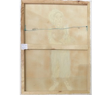 Ржеусский А.(Ржеутский А) "Девушка на жёлтом фоне", холст, масло. Размер 60х80 см. № 3689 (артикул №3689) - фото №5