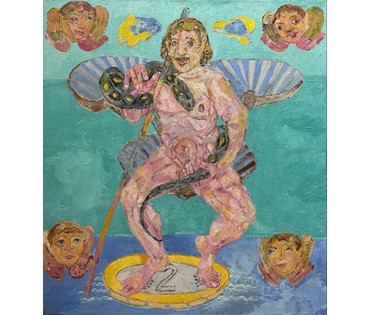 Ржеусский А.(Ржеутский А) "Повелитель морей". Холст, масло. Размер 110х100 см. № 3692 (артикул №3692) - фото №1