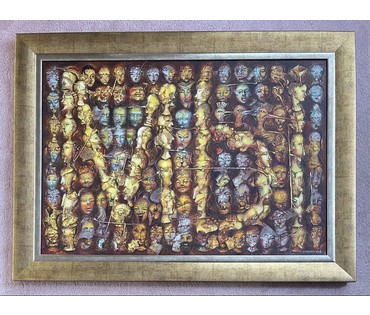 Малишевский А.С "Мы", 2009г. Холст, масло. Размер с рамой 126х92 см. № 3707 (артикул №3707) - фото №3