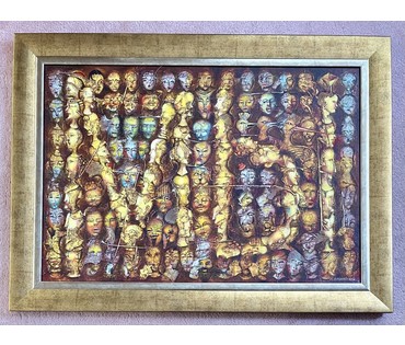 Малишевский А.С "Мы", 2009г. Холст, масло. Размер с рамой 126х92 см. № 3707 (артикул №3707) - фото №5