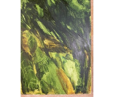 Песин Валерий "Над лесом", 2016г. Холст, масло. Размер 120х100 см. № 3711 (артикул №3711) - фото №4