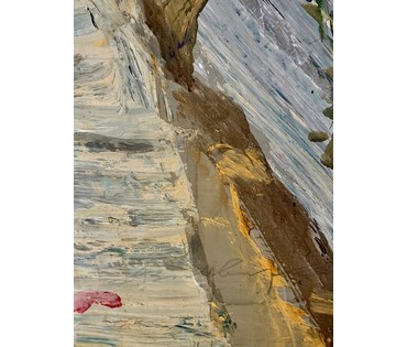 Цвирко В.К "Тёплый вечер", 1975г. ДВП, темпера. Размер с родной рамой 128,5х169 см. № 3714 (артикул №3714) - фото №14