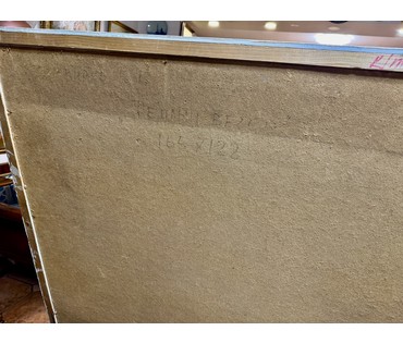 Цвирко В.К "Тёплый вечер", 1975г. ДВП, темпера. Размер с родной рамой 128,5х169 см. № 3714 (артикул №3714) - фото №17