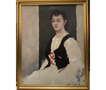 Дорошевич Ф.И "Портрет Турчиной А.К" Холст, масло. Размер 62х80 см. № 3720 (артикул №3720) - фото №1