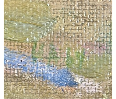 Ахремчик И.О "Окраина Минска", 1964 год. Картон, масло. Размер с рамой 49х38 см. № 3727 (артикул №3727) - фото №5