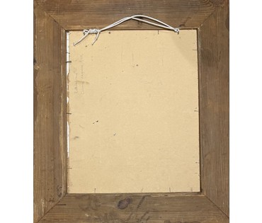 Козловский А.С "Солнце садится",1972г. Картон, масло. Размер с рамой 61,5х71,5 см. № 3748 (артикул №3748) - фото №2