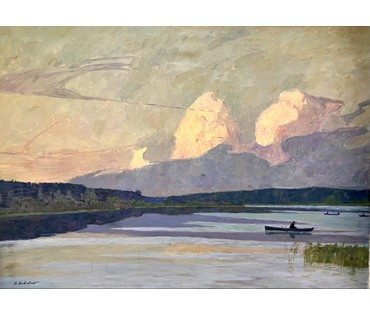 Козловский А.С "Озеро Веркуды". Холст, масло. Размер 139х99 см. № 3749 (артикул №3749) - фото №1