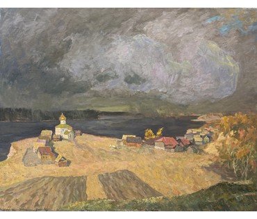 Козловский А.С "Мая Радзіма", 1970-1980 г.г Холст, масло. Размер 92х118 см. № 3756 (артикул №3756) - фото №1