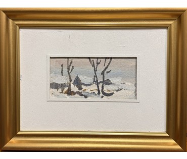 Хмелевский В.В. Этюд. ДВП, масло. Размер с паспарту 24х33 см. № 3771 (артикул №3771) - фото №1