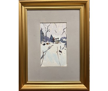 Хмелевский В.В.Этюд. ДВП, масло. Размер с паспарту 28х37 см. № 3773 (артикул №3773) - фото №1