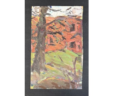 Селещук Н.М. Этюд. Картон, масло. Размер с рамой 36,5х50 см. № 3776 (артикул №3776) - фото №2