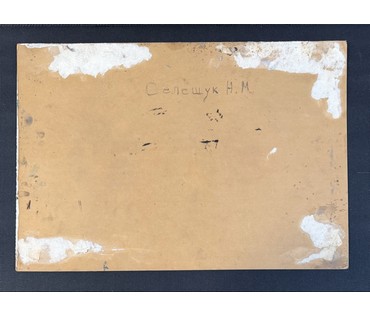 Селещук Н.М. Этюд. Картон, масло. Размер с рамой 64х49 см. № 3778 (артикул №3778) - фото №3
