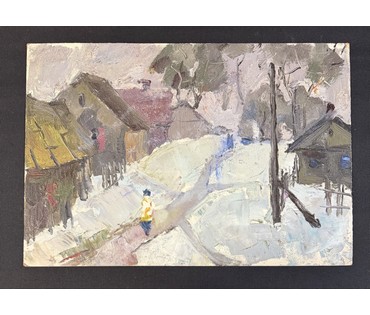 Селещук Н.М. Этюд. Картон, масло. Размер с рамой 64х49 см. № 3778 (артикул №3778) - фото №2