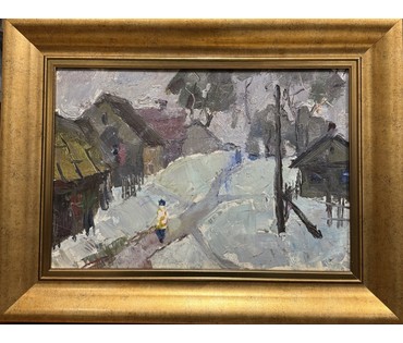 Селещук Н.М. Этюд. Картон, масло. Размер с рамой 64х49 см. № 3778 (артикул №3778) - фото №1