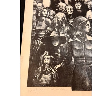 Селещук Н.М. "Каждый день",цветная автолитография, 1977 г. Размер 64х79 см. № 3784 (артикул №3784) - фото №2