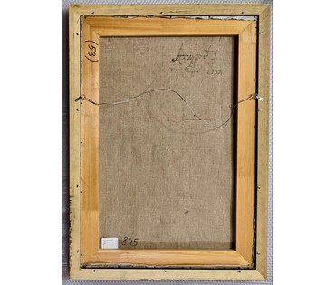 Азгур Г.Г (Горелова) "Сирень",1969 г. Холст, масло. Размер с рамой 79х109 см. № 3793 (артикул №3793) - фото №8