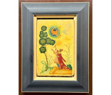 Вакуров И.П. Каталожная миниатюра основоположника Палехской школы "Иван -царевич и жар-птица", 1946г. Размер 17х11,5 см. № 3815 (артикул №3815) - фото №7