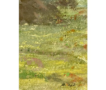 Цудик Н.М "Пейзаж", картон, масло. Размер 35х49 см. № 3840 (артикул №3840) - фото №2