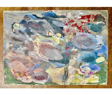 Цудик Н.М "Пейзаж", картон, масло. Размер 35х49 см. № 3840 (артикул №3840) - фото №3