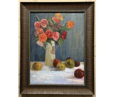 Довгялло М.Х "Натюрморт", 1950г. Холст, масло. Размер с рамой 59х73,5 см. № 3826 (артикул №3826) - фото №2