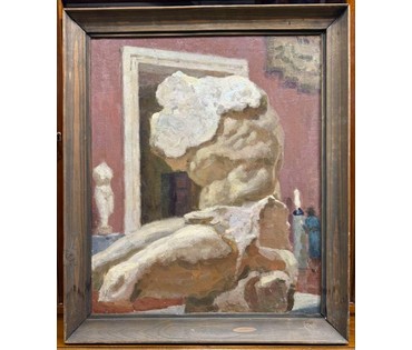 Кубарев В.Г "Торс", 1958 год. Холст, масло на картоне. Размер 67,5х79,5 см. № 3849 (артикул №3849) - фото №2