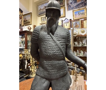 "Ермак", Касли. Чугун. 1983г. Автор Забелло П.П. Высота 23,5 см. № 3867 (артикул №3867) - фото №2