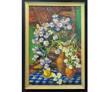 Лапицкий А.И "Натюрморт", 1994г. Холст, масло. Размер 70х45,5 см. № 3882 (артикул №3882) - фото №1