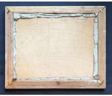 Гавриленко П.Н "Река", 1955г. Холст, масло на фанере. Размер с родной рамой 44х54 см. № 3886 (артикул №3886) - фото №4