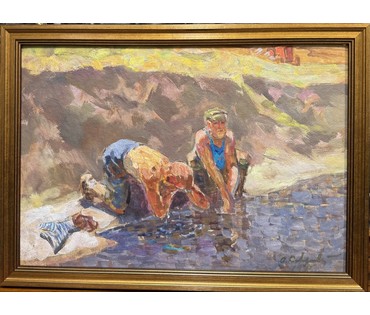 Козловский А.С. Этюд. Картон, масло. Размер с рамой 57х41 см. № 3891 (артикул №3891) - фото №1