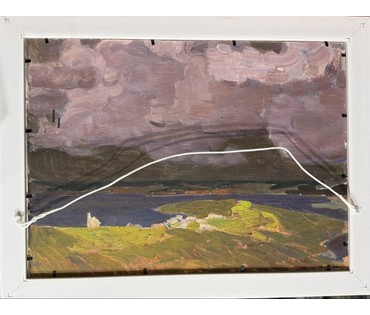 Козловский А.С. Этюд. Картон, масло. Размер с рамой 57х43,5 см. № 3892 (артикул №3892) - фото №2