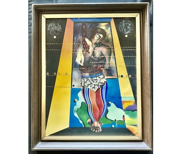 Скрипниченко Г.С. Художник-сюрреалист, "белорусский Дали". Каталожная работа "Святы Себасцян", 1968-1981г.г. Смешанная техника. Размер 70х54 см. № 3894 (артикул №3894) - фото №6