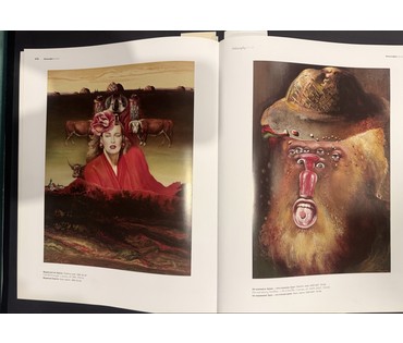 Скрипниченко Г.С.Художник-сюрреалист, "белорусский Дали". Каталожная работа "Супакойся браценнік-гэта куравы грып", 1987-2006 г.г. Картон, масло. Размер с рамой 74х55 см. № 3895 (артикул №3895) - фото №6