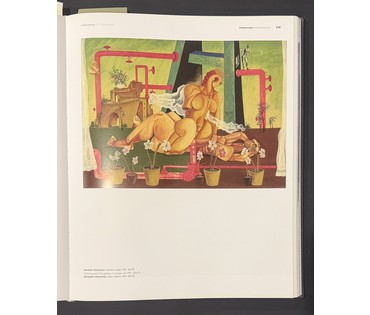 Скрипниченко Г.С. Художник-сюрреалист, "белорусский Дали". Каталожная работа."Антоні і Клеапатра", 1971г. Картон, масло. Размер с рамой 84х63 см. № 3896 (артикул №3896) - фото №5