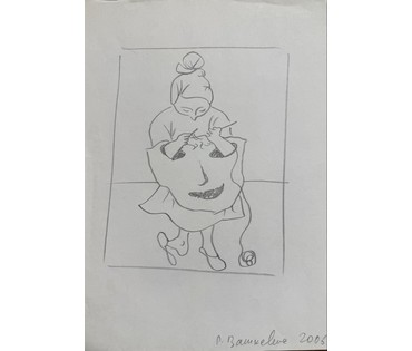 Вашкевич Р.П. Бумага, карандаш. 2006 г. Размер 21х29,5 см. № 3907 (артикул №3907) - фото №1