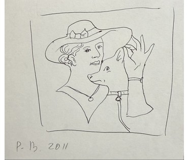 Вашкевич Р.П. Бумага, чернила. Размер 17х15 см. № 3908 (артикул №3908) - фото №1