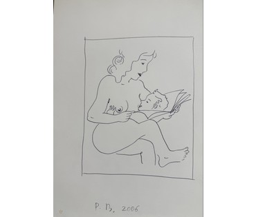 Вашкевич Р.П. Бумага, чернила. 2006г. Размер 21х29,5 см. № 3909 (артикул №3909) - фото №1